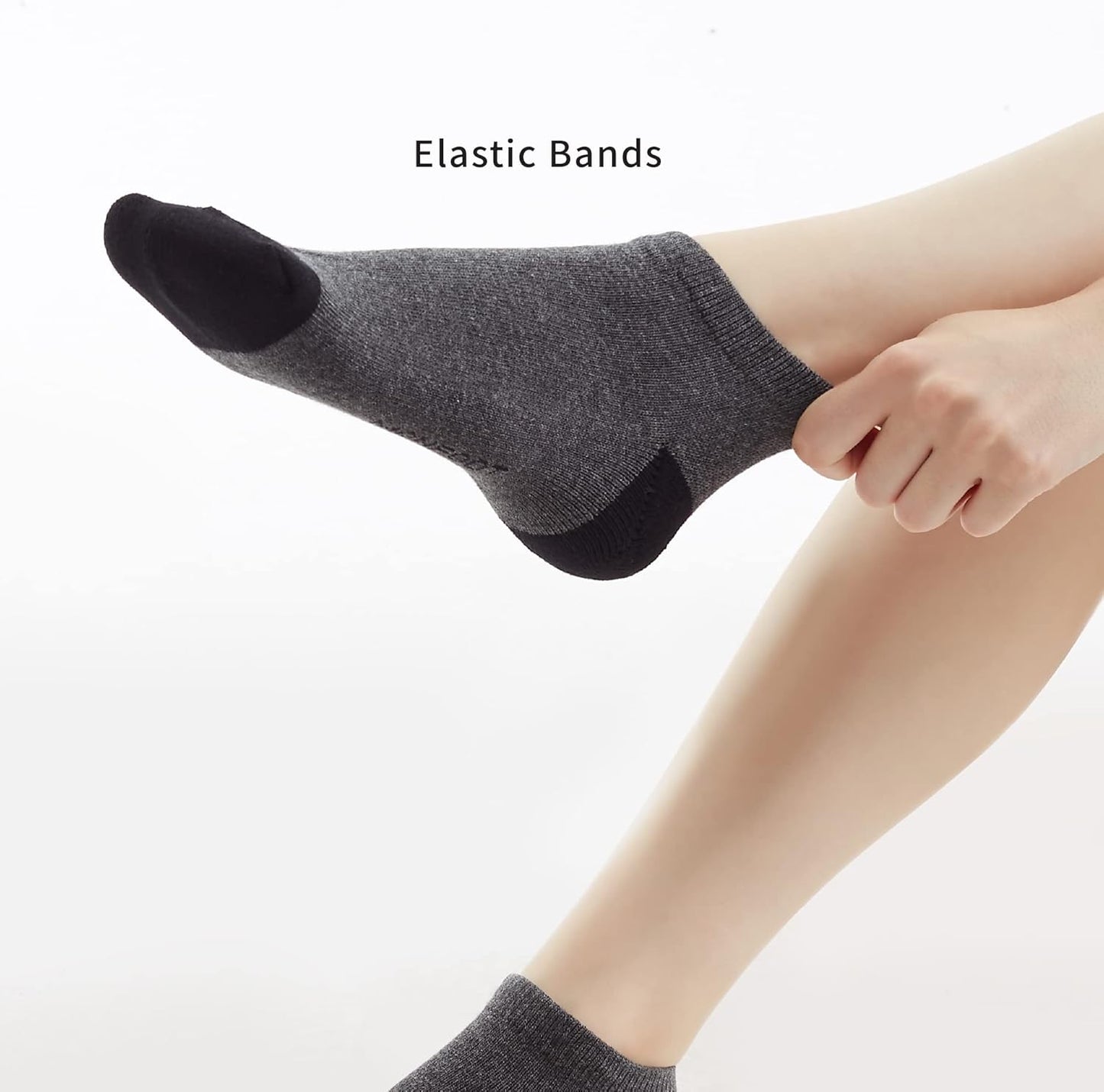 Men'S/Women'S 4-10 Pairs Cotton Cushion Low Cut Ankle Socks, Multipack